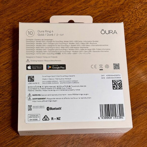 Oura Ring Gen 4 Gold Size 10 - Picture 5 of 9